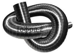 Воздуховод (дымоход) гибкий гофрированный из нержавеющей стали